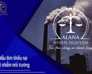 MẪU ĐƠN KHIẾU NẠI VỀ Ô NHIỄM MÔI TRƯỜNG