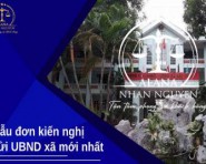 MẪU ĐƠN KIẾN NGHỊ GỬI UBND XÃ MỚI NHẤT