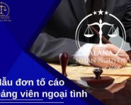 Mẫu đơn tố cáo Đảng viên ngoại tình mới nhất 2022