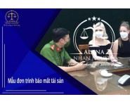 MẪU ĐƠN TRÌNH BÁO MẤT TÀI SẢN CHUẨN