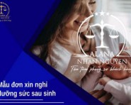 MẪU ĐƠN XIN NGHỈ DƯỠNG SỨC SAU SINH