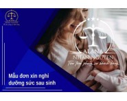 MẪU ĐƠN XIN NGHỈ DƯỠNG SỨC SAU SINH