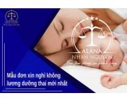 MẪU ĐƠN XIN NGHỈ KHÔNG LƯƠNG DƯỠNG THAI MỚI NHẤT