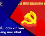 Mẫu đơn xin vào Đảng mới nhất 2022