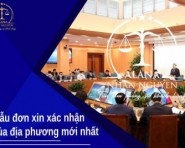 ĐƠN XIN XÁC NHẬN CỦA ĐỊA PHƯƠNG MỚI NHẤT